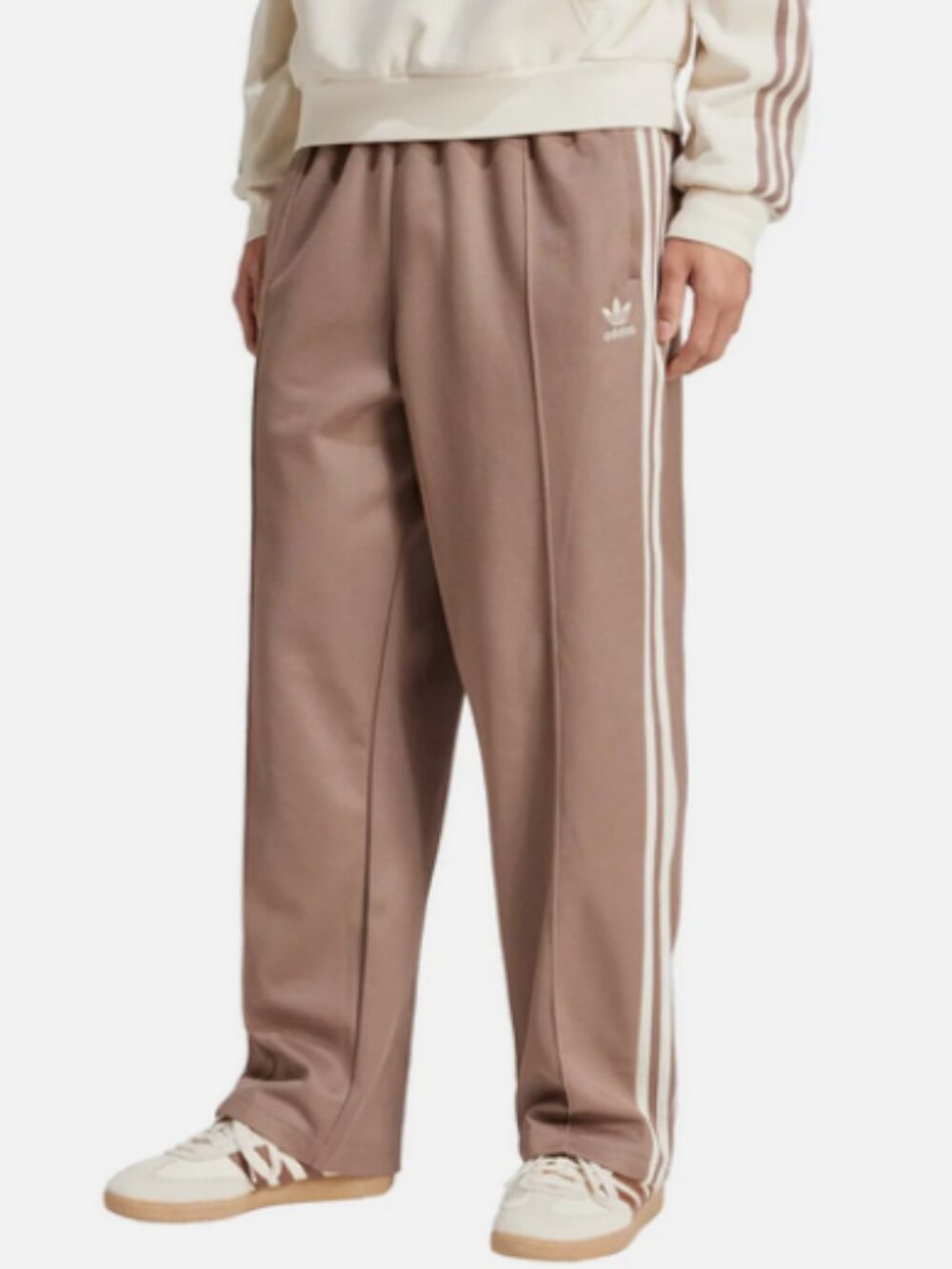 Adidas Originals Firebird Baggy Track pants Mens Size L Light Brown